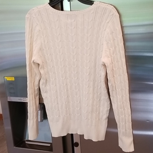 💕ST JOHN'S BAY💕 Cable Knit Crew Neck Sweater - Picture 5 of 8